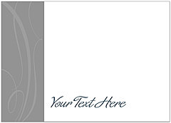 Select a verse or write your own. Custom Gray Swirls Notecard D1376D-V